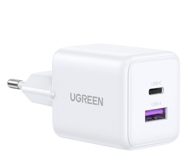 UGREEN Ładowarka sieciowa X516 USB + USB-C GaN 30W biała - 1513565 - zdjęcie 2